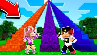 ЛЕСТНИЦА НУБА ИЗ ЛАВЫ против ЛЕСТНИЦА ИЗ ВОДЫ ПРО в МАЙНКРАФТ ВИДЕО ТРОЛЛИНГ MINECRAFT БИТВА